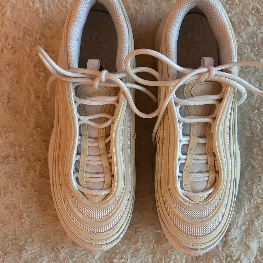 Nike Beige and White Sneakers